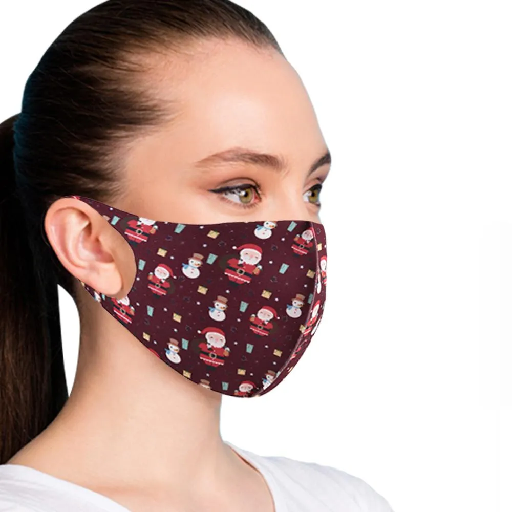 6-Pack: Fun Designed Holiday Themed Reusable Face Masks