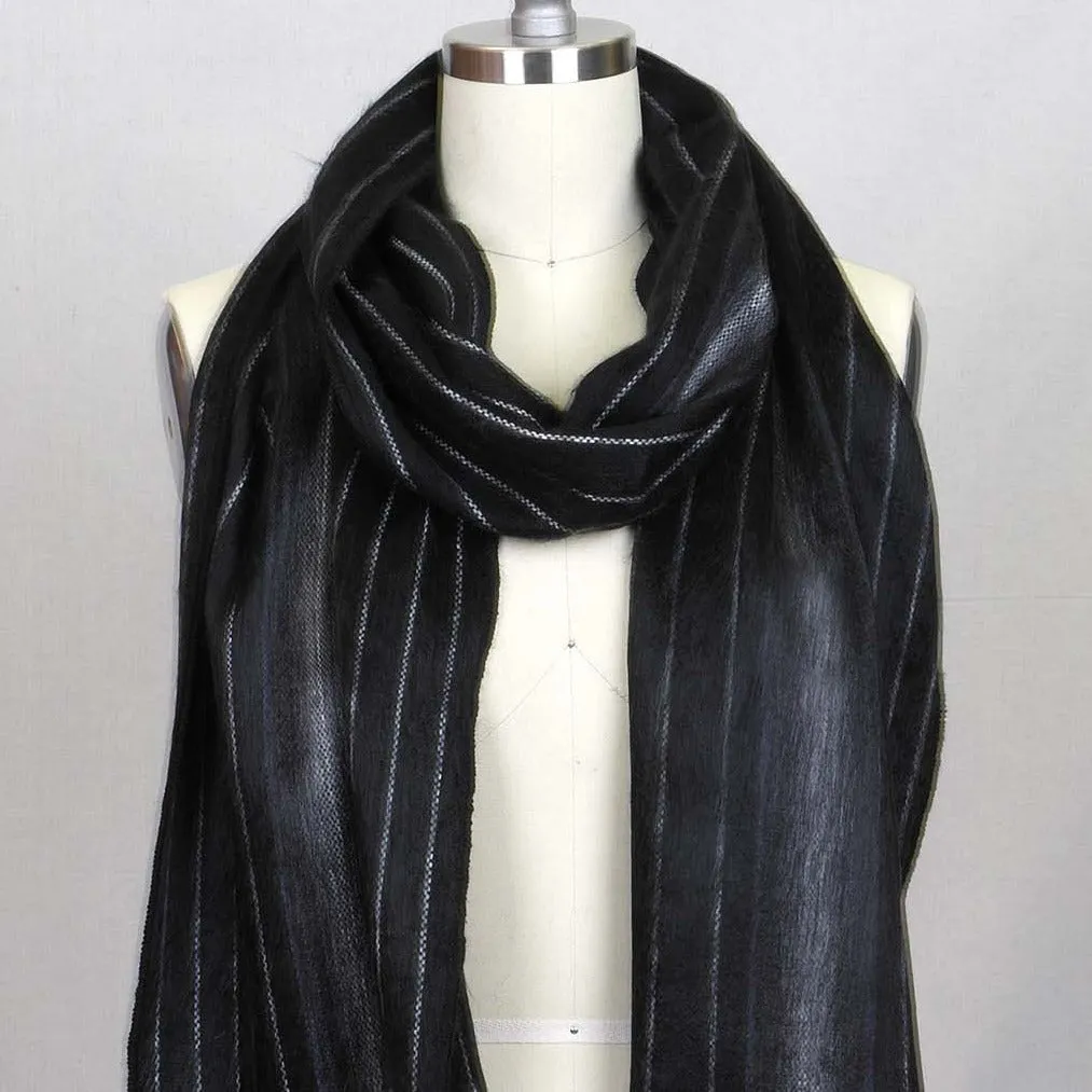 Alpaca Scarf - Black Pearl