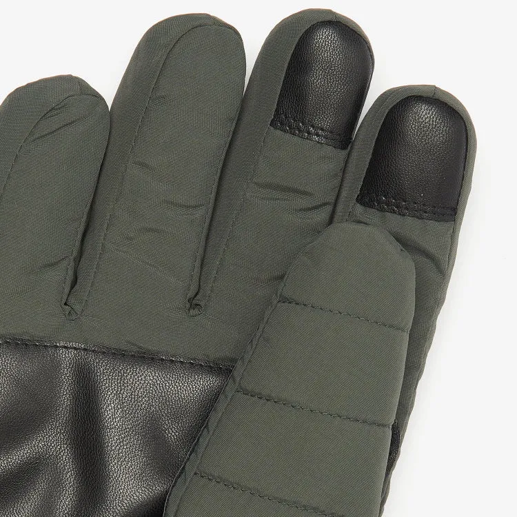 Barbour Banff Quilted Gloves - Olive