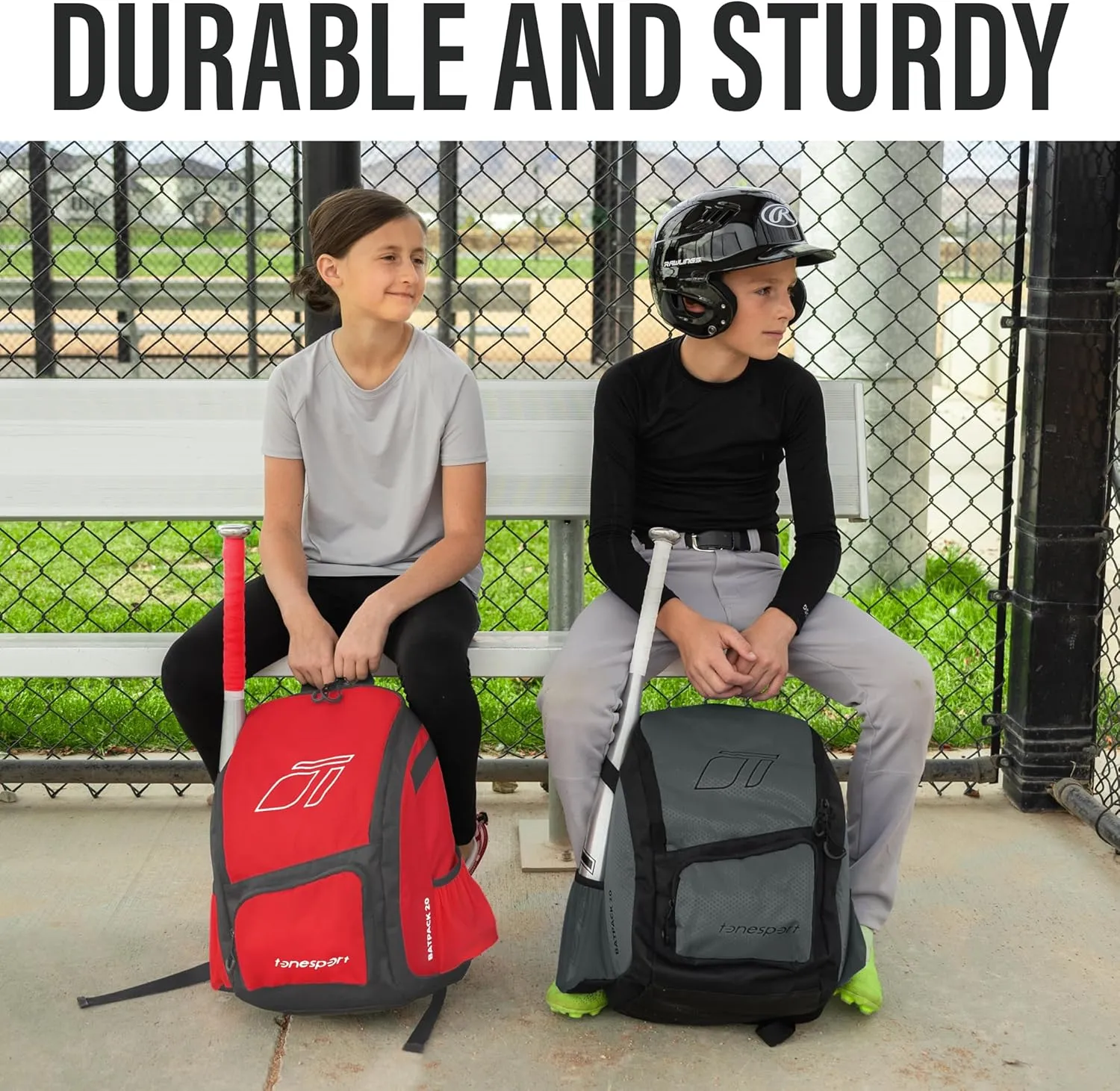 Baseball Bag - Backpack for Baseball, Softball, Tball - Adults & Youth Bat Bag