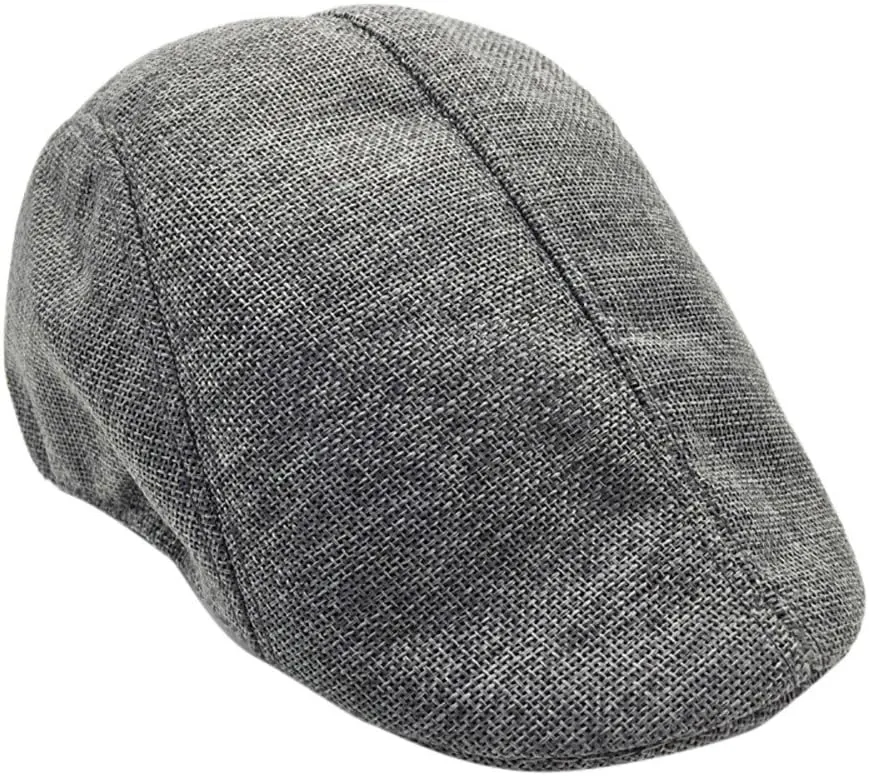 Beret Newsboy Hats for Women Men Summer Beach Mesh Cabbie Flat Cap Solid Plain Sun Hat Adjustable