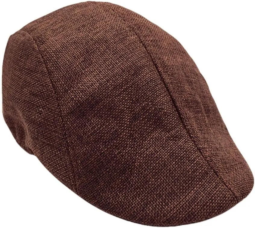 Beret Newsboy Hats for Women Men Summer Beach Mesh Cabbie Flat Cap Solid Plain Sun Hat Adjustable