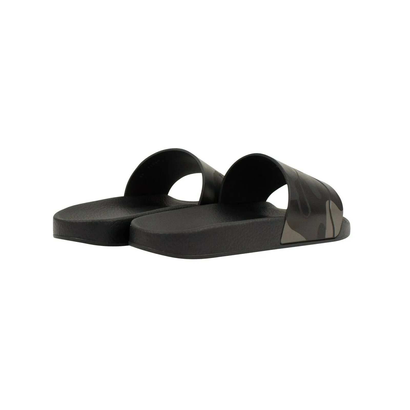 Black Camouflage Rubber Slides