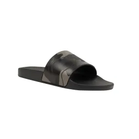 Black Camouflage Rubber Slides