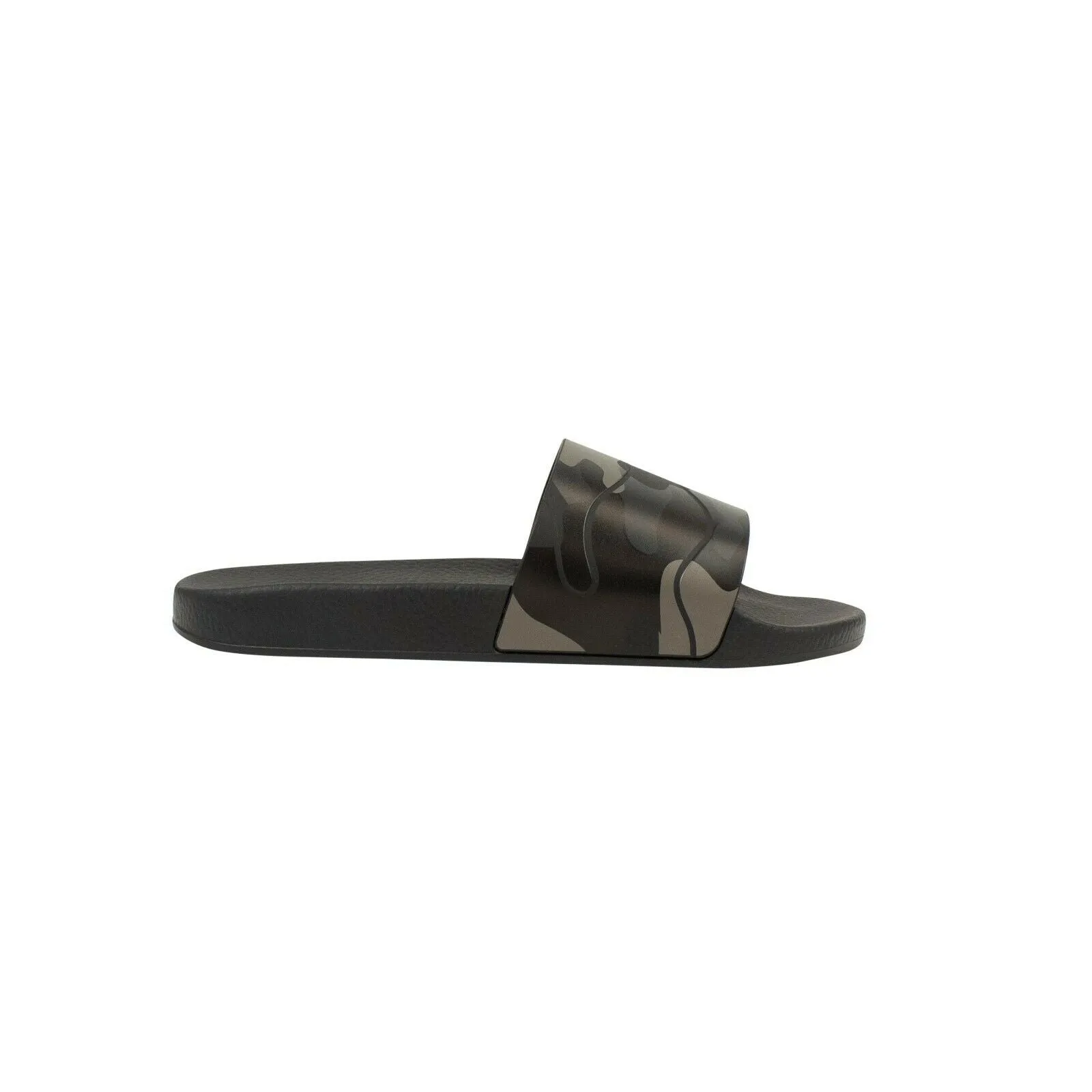 Black Camouflage Rubber Slides