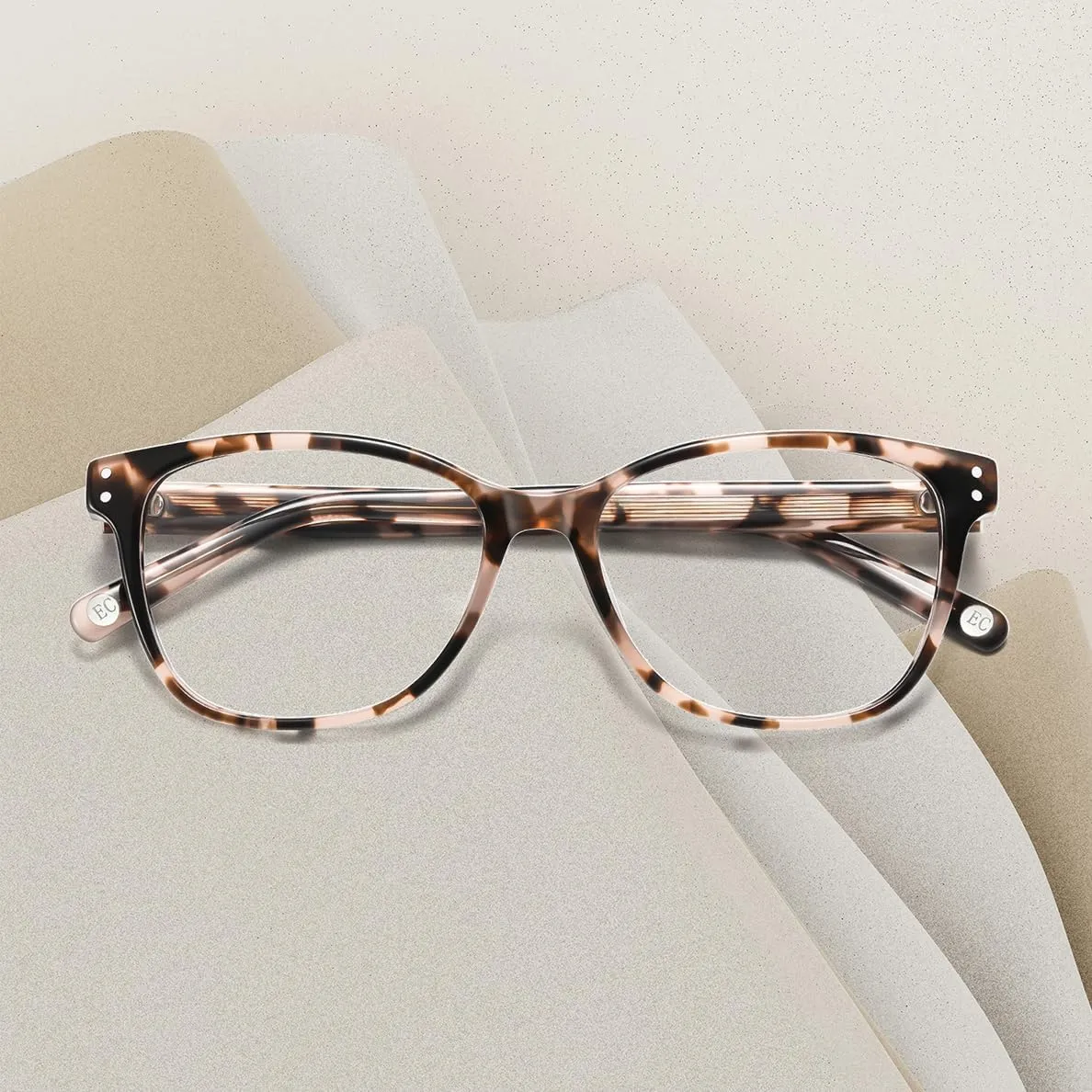 Blue Light Blocking Reading Glasses for Women Acetate Frame Metal Spring Hinges Readers for Women
