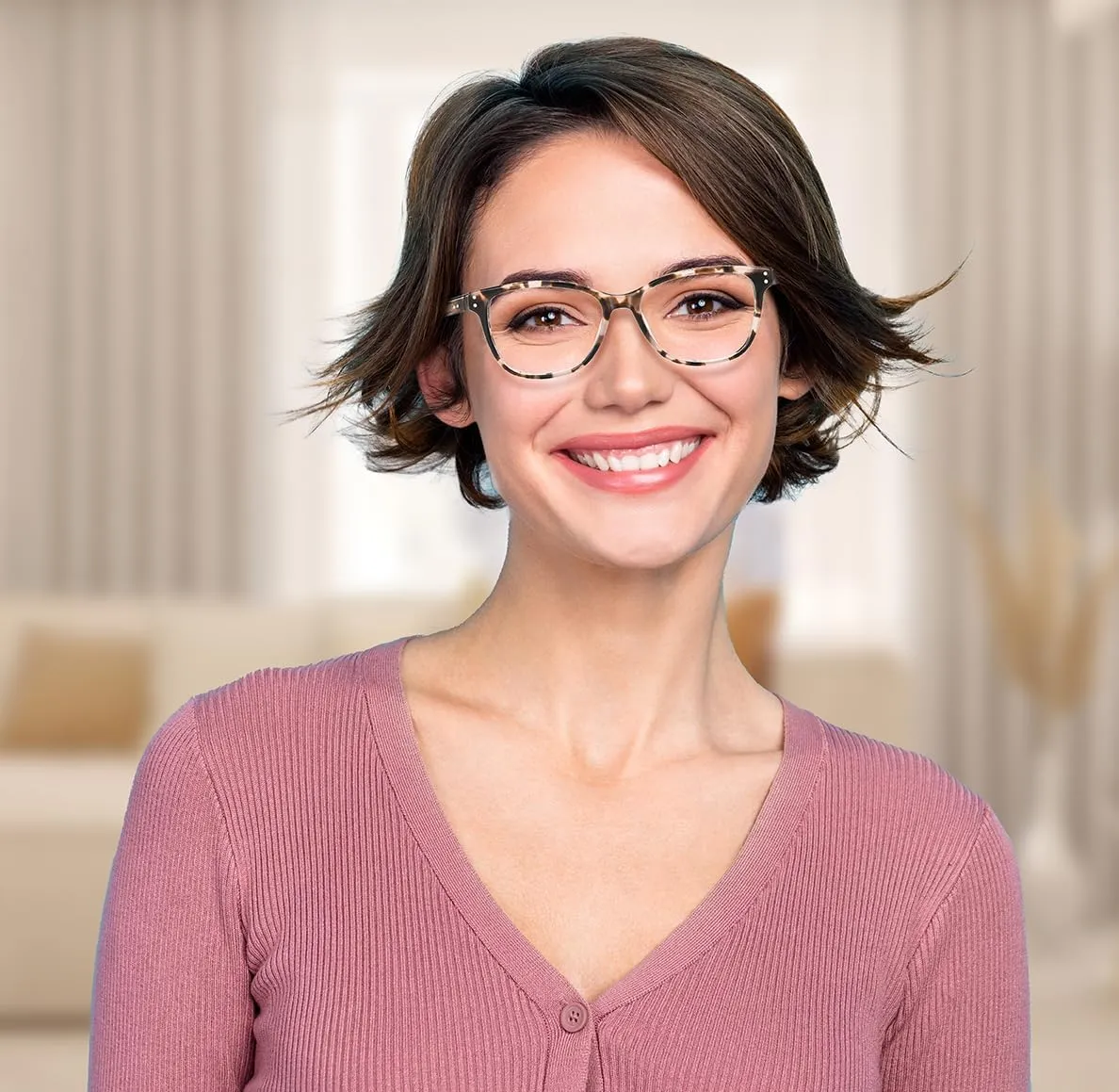 Blue Light Blocking Reading Glasses for Women Acetate Frame Metal Spring Hinges Readers for Women