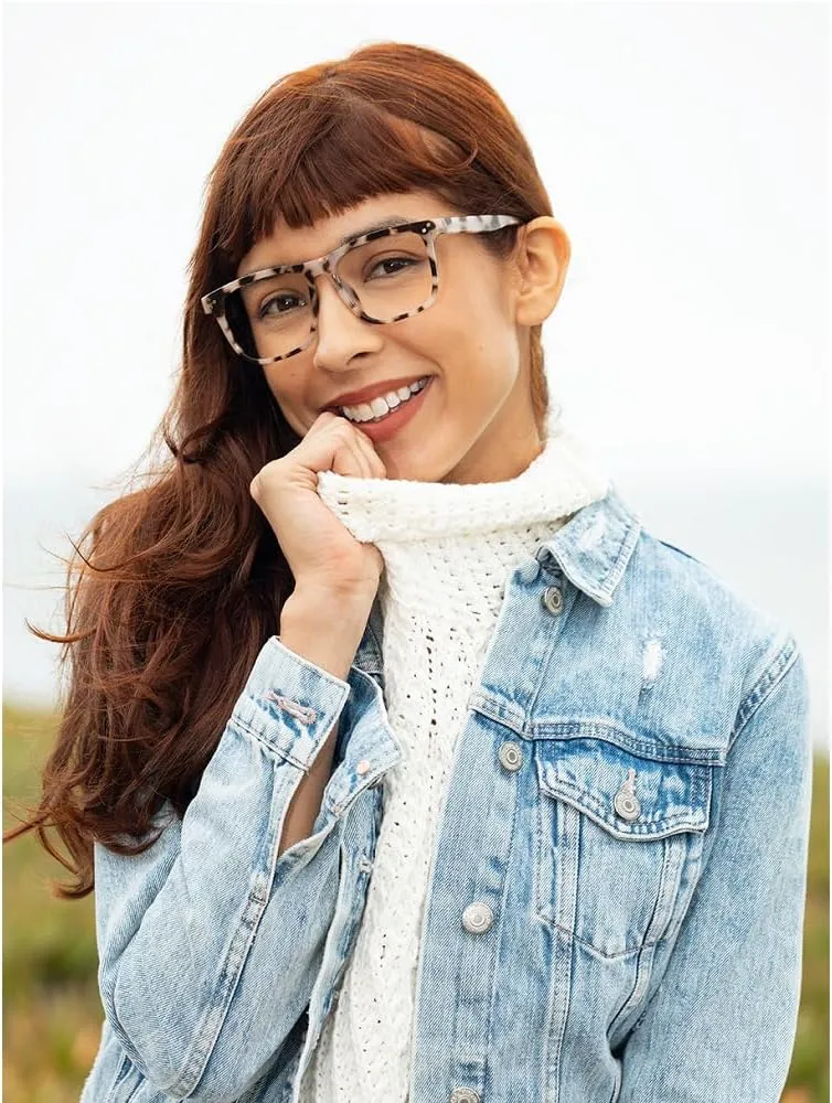 Blue Planet Blue Light Glasses for Men and Women - Bluelight Blockers for Men and Women, Square Frame Computer Gaming Glasses