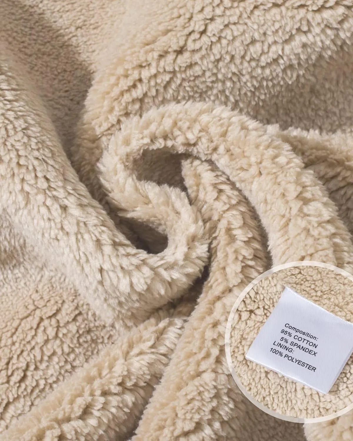 Boladeci Men's Full Sherpa Lined Crewneck Sweatshirts Premium Heavy-weight Fleece Pullover Thick Thermal Cotton Sweat-Shirts