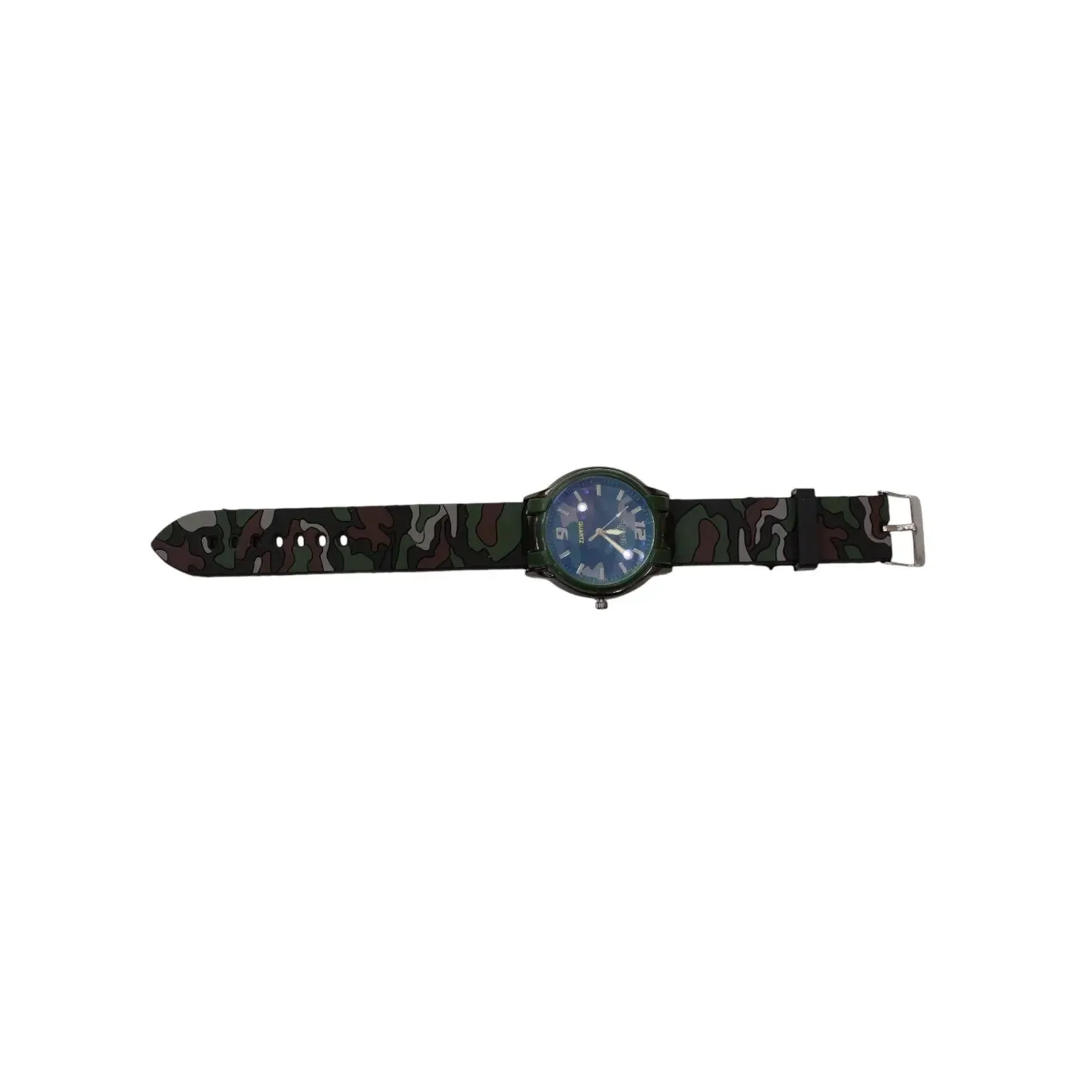Camouflage Silicone Strap Watch