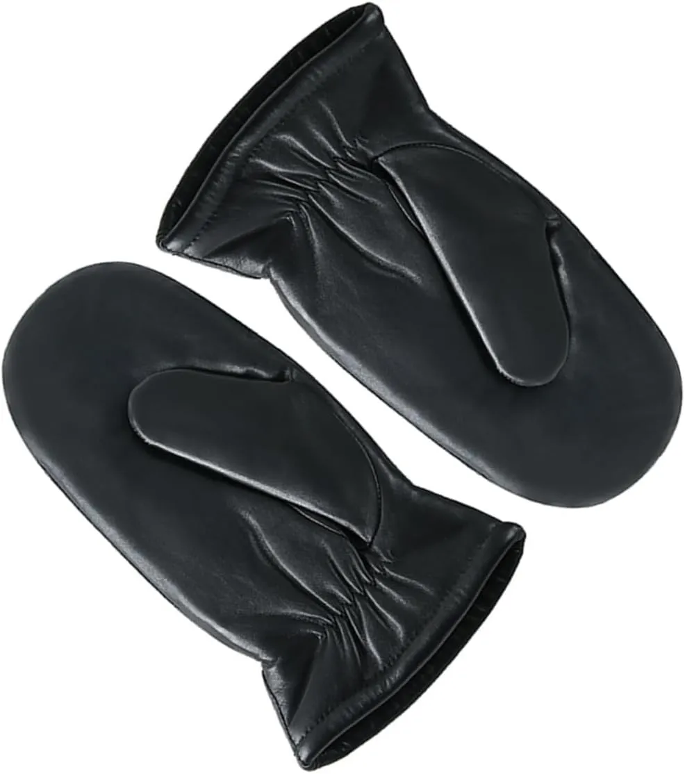 Couple Gloves Women Men Pair Sheepskin Mittens Insulated Leather Gloves for Cold Weather