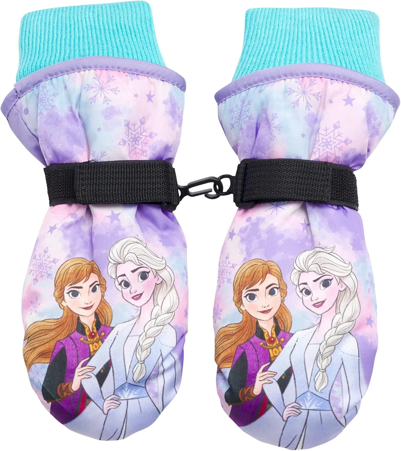Disney Girls' Winter Insulated Snow Ski Gloves – Minnie Mouse or Frozen II Elsa & Anna (Toddler/Little Girls)