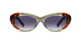 Fabufabu Retro butterfly frame trendy sunglasses polarized lenses for Lady