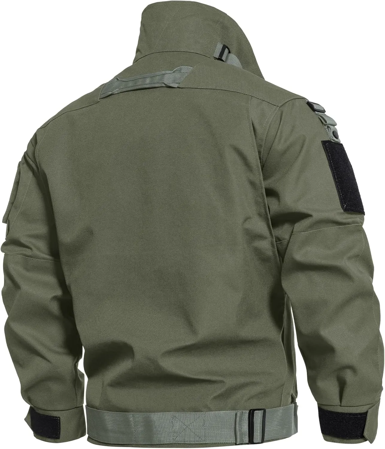 Hakjay Men's Military Jacket Outdoor Tactical Waterproof Jacket Army Jackets for Men with 9 Multi-Pockets Outwear Coat