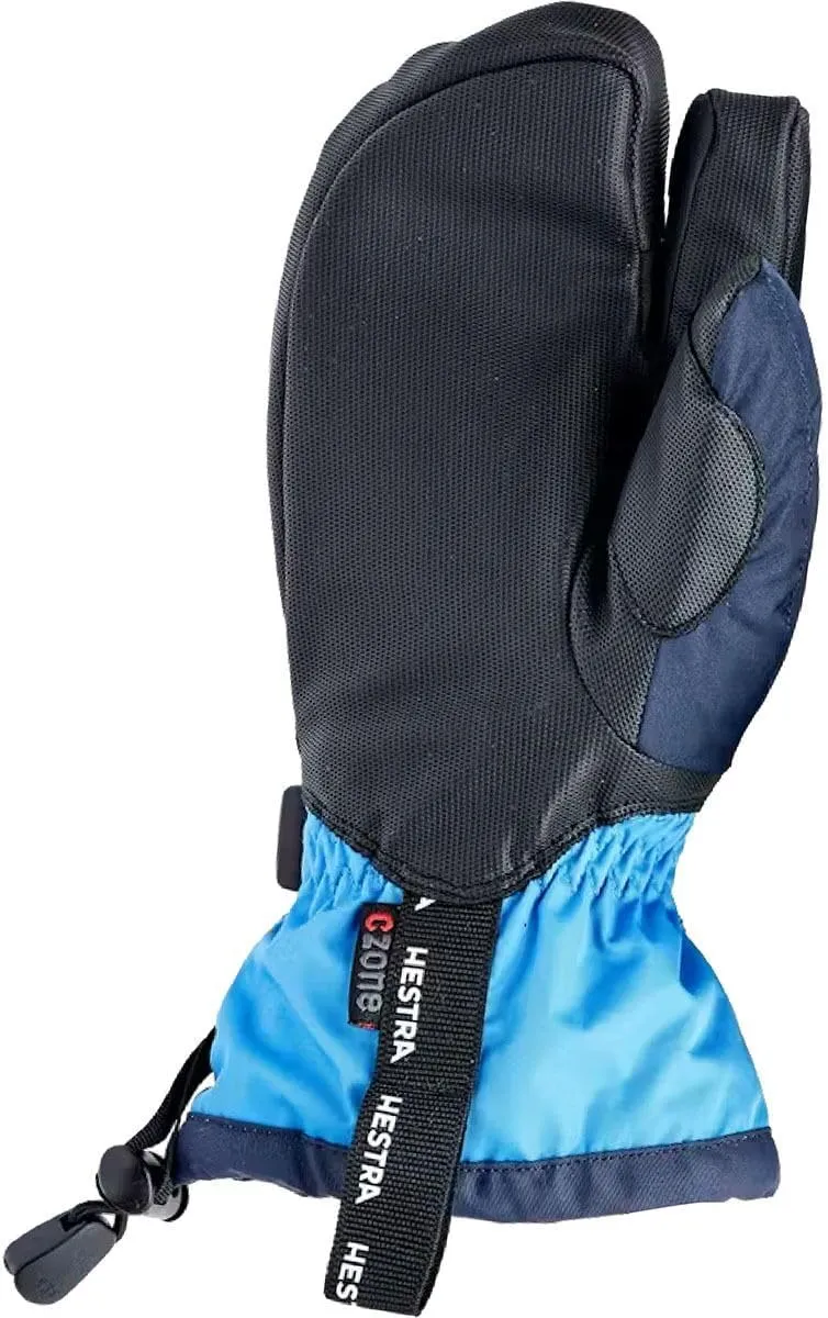 Hestra Gauntlet CZone Junior Glove (Youth 4-13yrs) | Waterproof, Insulated 3-Finger Kids Snow Gloves for Winter, Skiing & Playing in The Snow