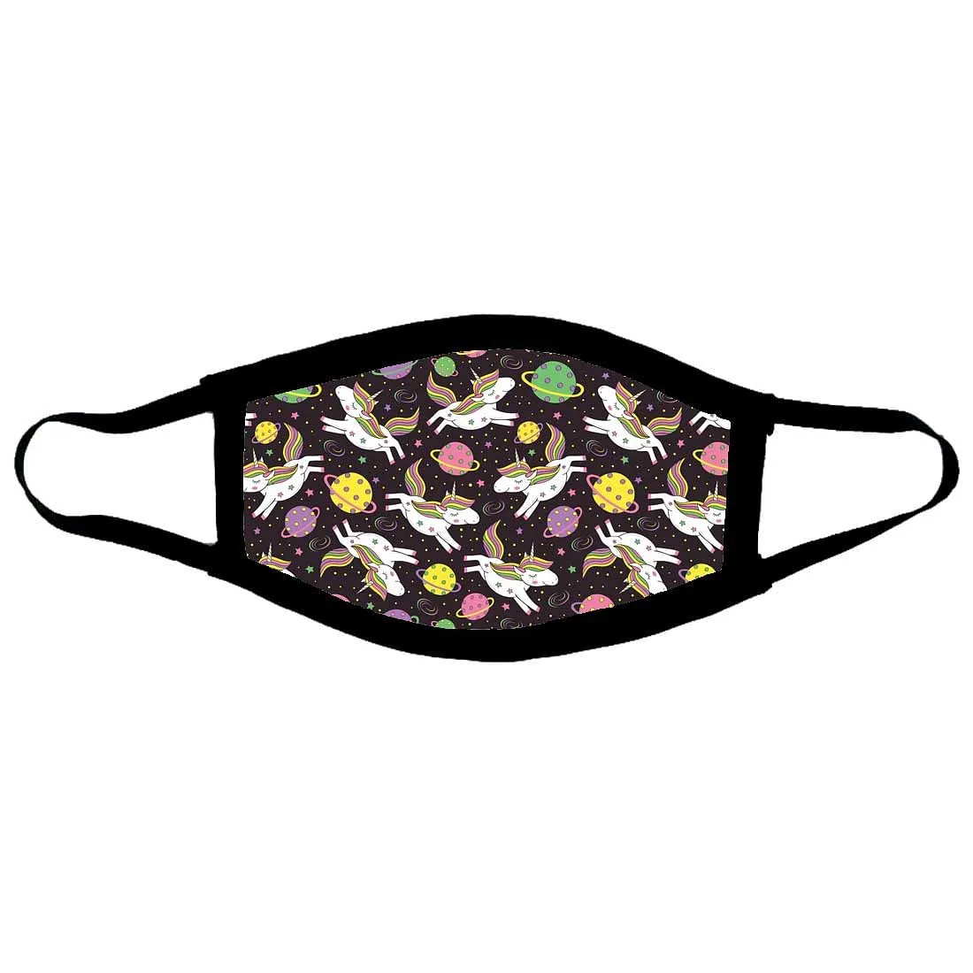 Kids Facemask - Set Of 2 -  Unicorn Black