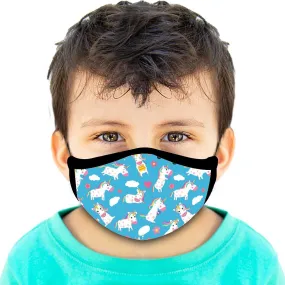 Kids Facemask - Set Of 2 -  Unicorn Blue