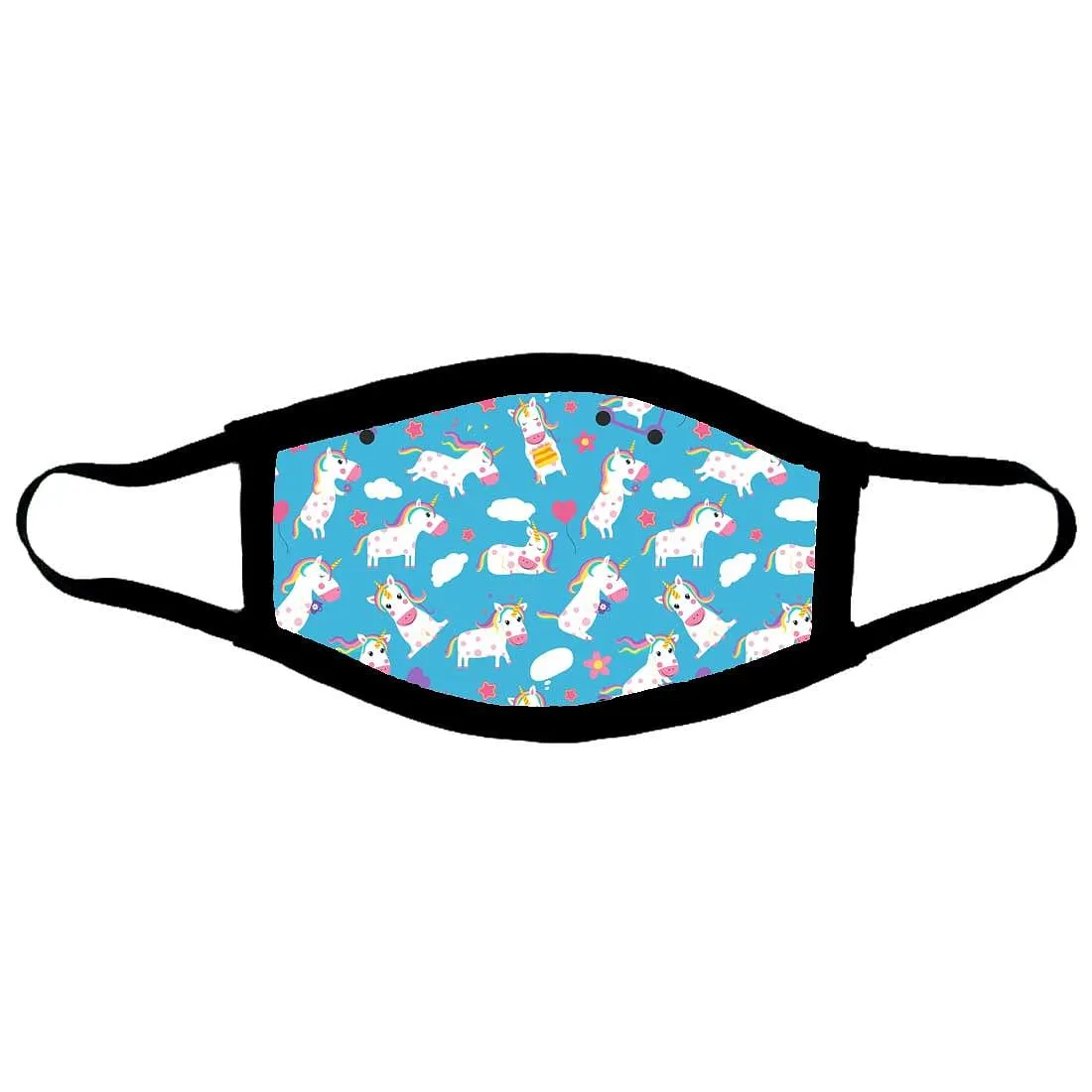 Kids Facemask - Set Of 2 -  Unicorn Blue
