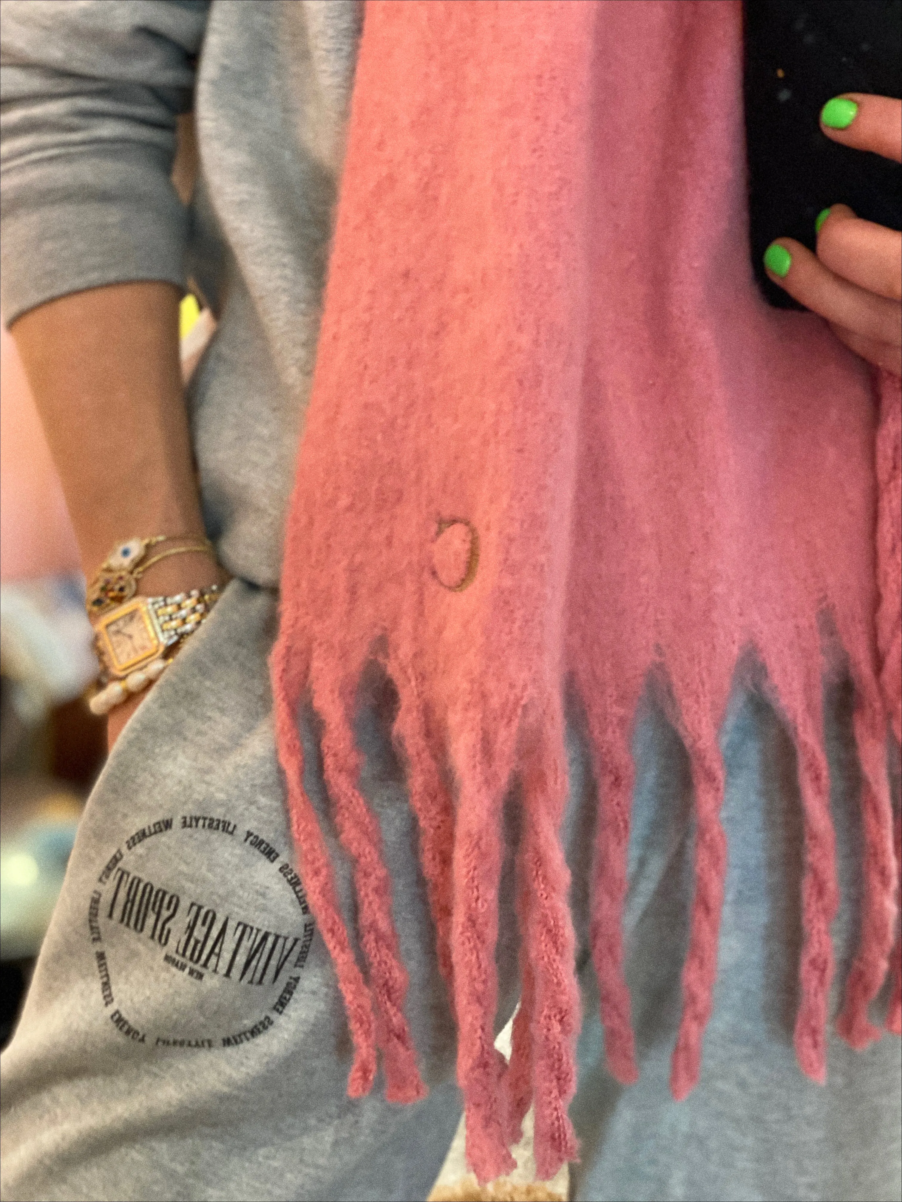London Blanket Scarf | Stone
