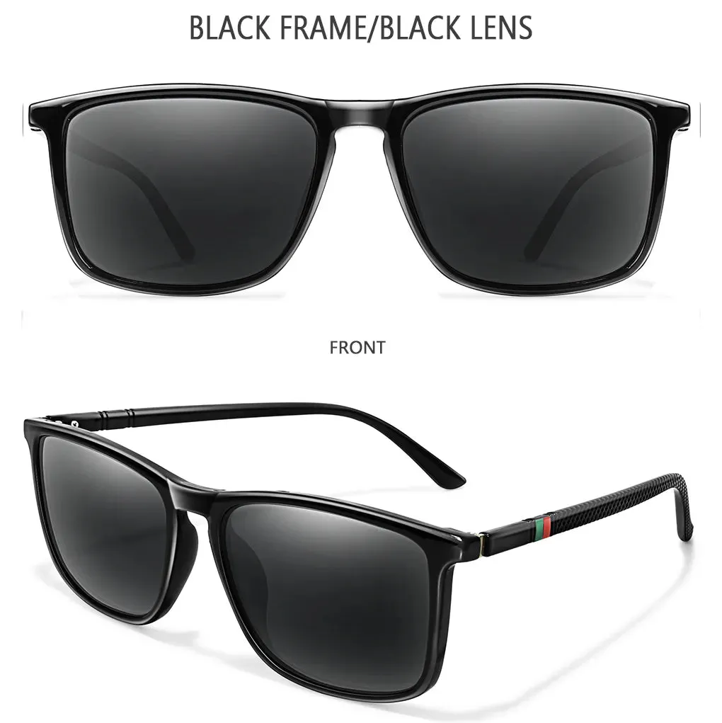Luxury Square Vintage Polarized Windproof Cycling Sunglasses UV400 Male Eyewear Men Women Fashion Travel Driving Fishing Glasses