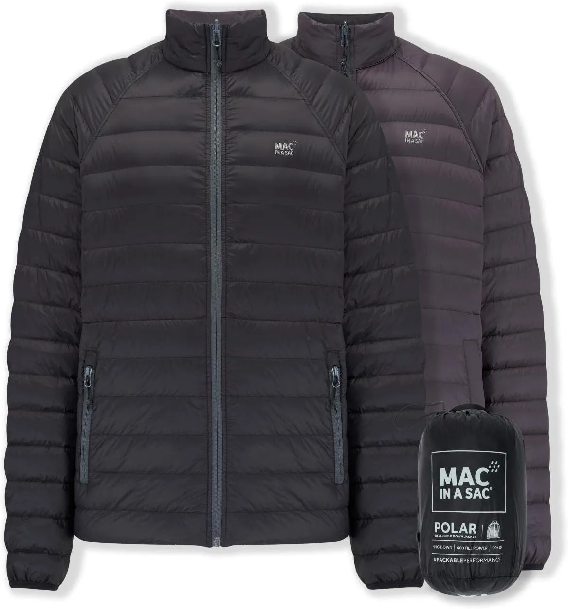 Mac in a Sac Men's Reversible Lightweight Water Repellent Packable Down Puffer Jacket