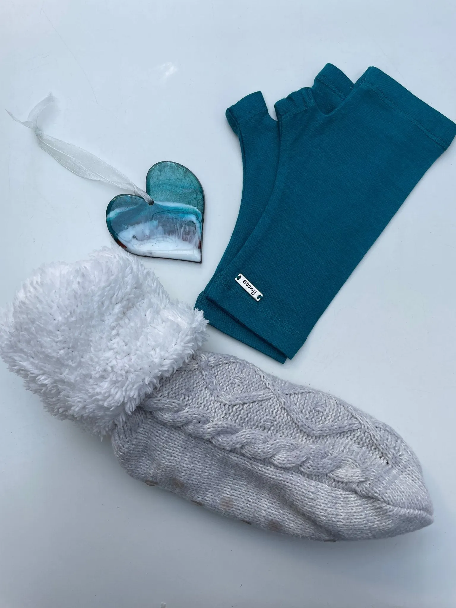 MERINO WOOL FINGERLESS GLOVES WOMENS DRAGONFLY