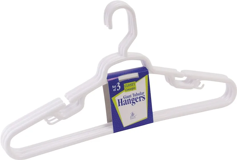 Merrick C84311-GH Tubular Hanger, Plastic, White :PK  3: QUANTITY: 12