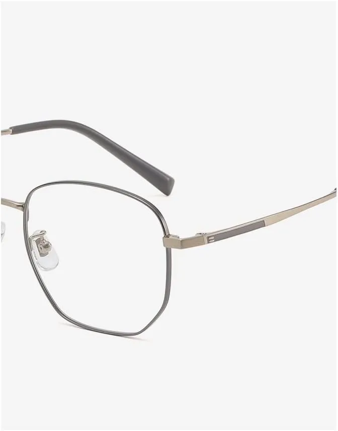 NEWADA Stylish Metal Frame Blue Light Blocking Reader, Metal Anti Eyestrain Computer Reading Glasses, Unbreakable TV Eyewear (Color : Bronze, Size :  0.00)
