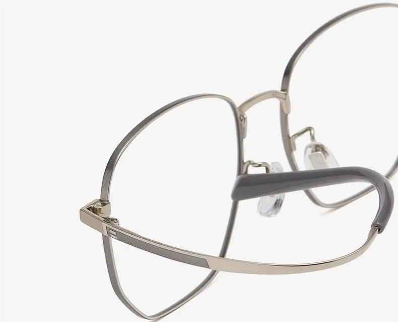 NEWADA Stylish Metal Frame Blue Light Blocking Reader, Metal Anti Eyestrain Computer Reading Glasses, Unbreakable TV Eyewear (Color : Bronze, Size :  0.00)