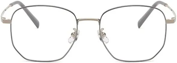 NEWADA Stylish Metal Frame Blue Light Blocking Reader, Metal Anti Eyestrain Computer Reading Glasses, Unbreakable TV Eyewear (Color : Bronze, Size :  0.00)
