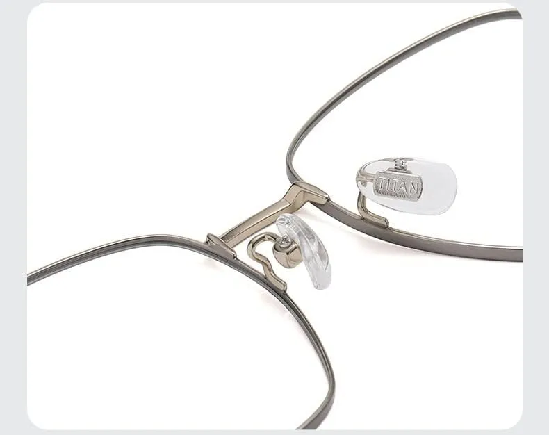 NEWADA Stylish Metal Frame Blue Light Blocking Reader, Metal Anti Eyestrain Computer Reading Glasses, Unbreakable TV Eyewear (Color : Bronze, Size :  0.00)