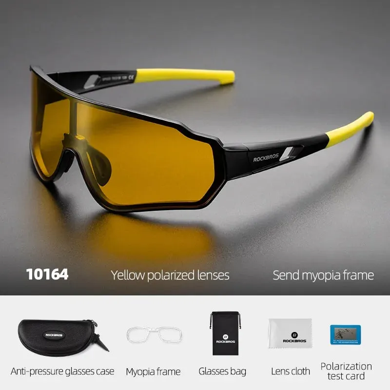 Polarized UV Protection Cycling Performance Sunglasses - Enhance Vision & Comfort