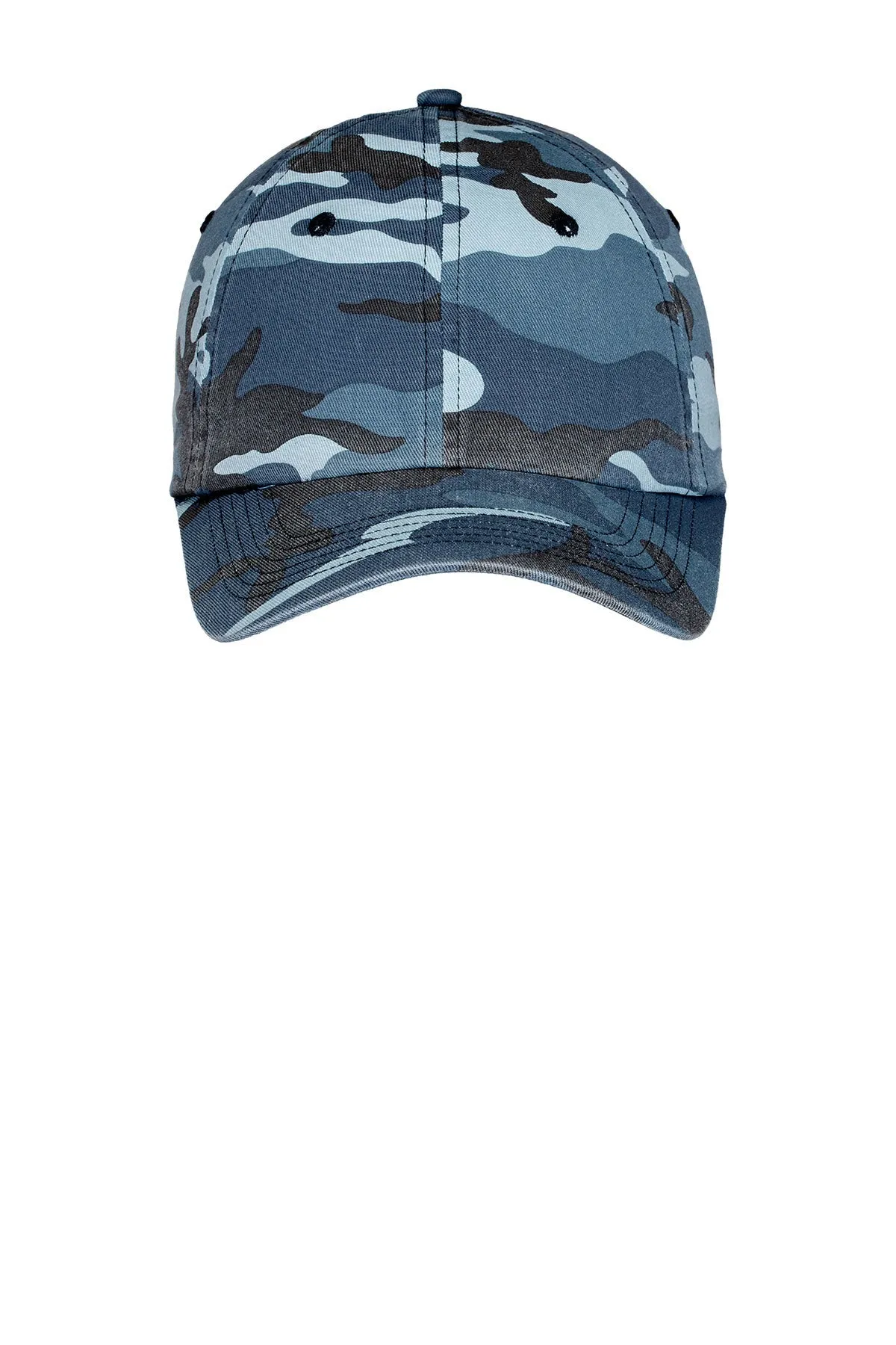 Port Authority Camouflage Custom Caps, Navy Camo