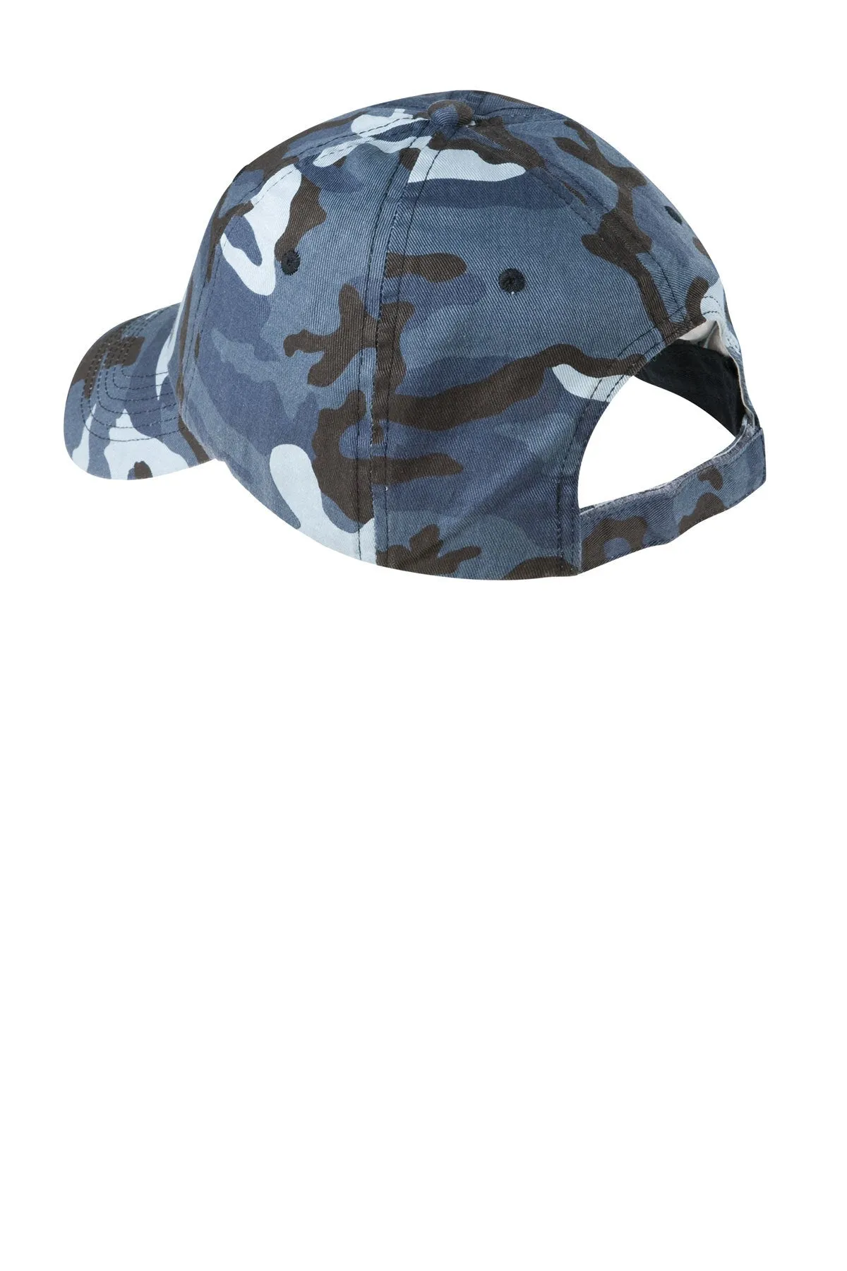Port Authority Camouflage Custom Caps, Navy Camo