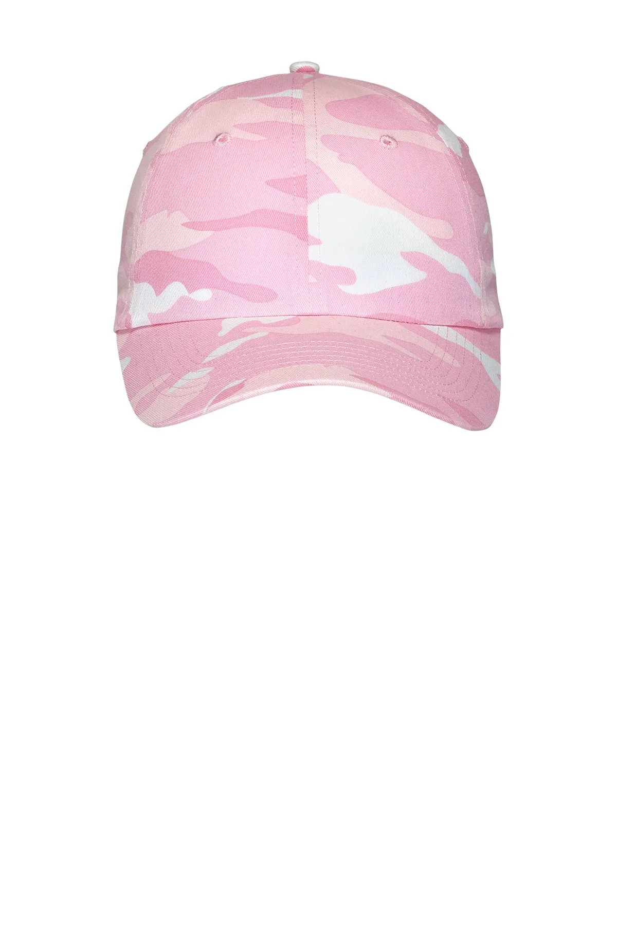 Port Authority Camouflage Custom Caps, Pink Camo