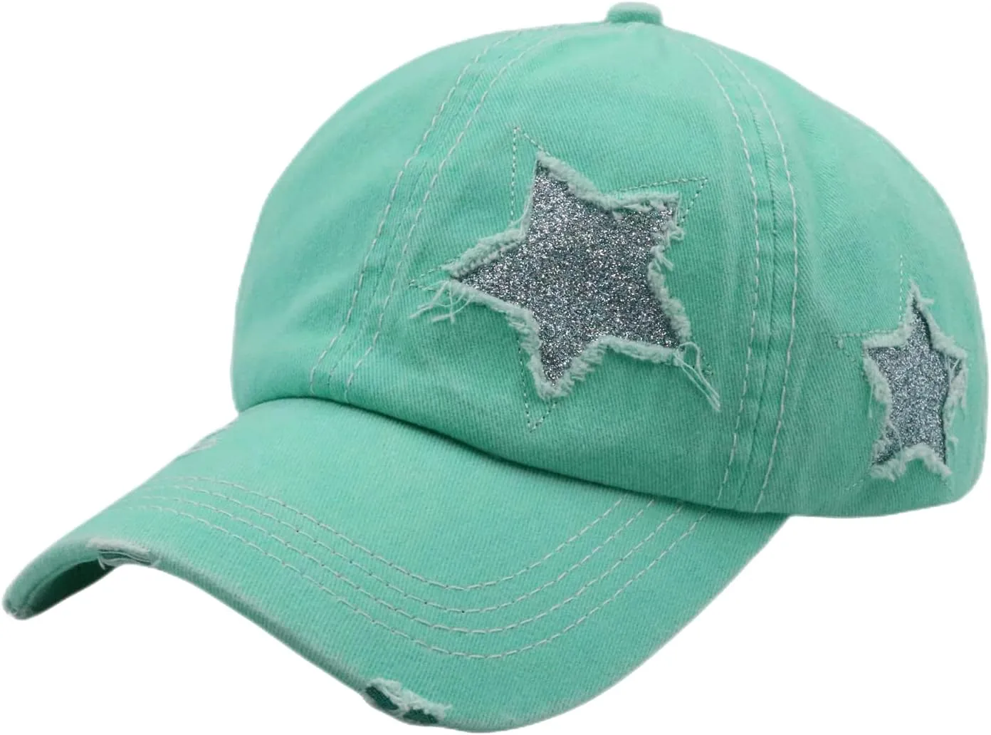 ProMindFun Womens Pony Hat High Ponytail Baseball Cap Girls Messy Bun Caps Camouflage Trucker Bad Hair Day Adjustable Dad Hat