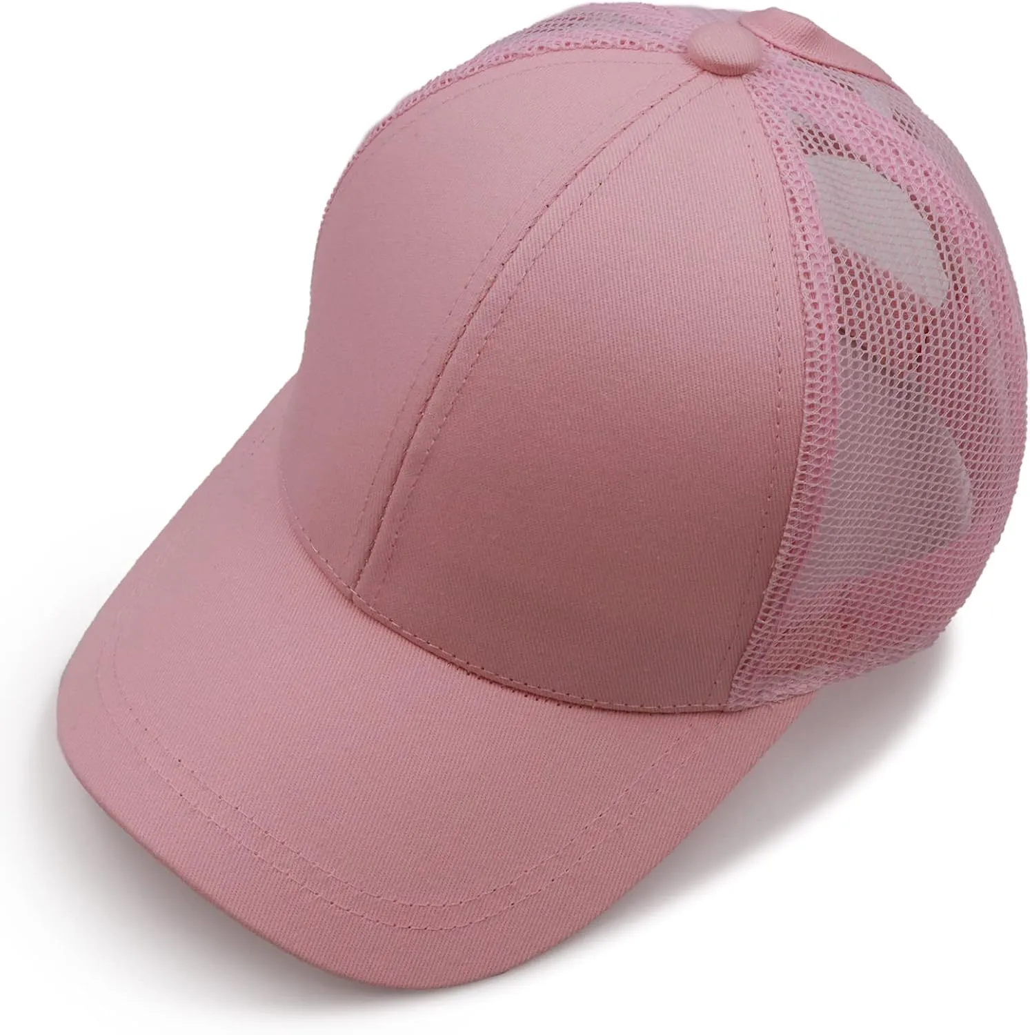ProMindFun Womens Pony Hat High Ponytail Baseball Cap Girls Messy Bun Caps Camouflage Trucker Bad Hair Day Adjustable Dad Hat