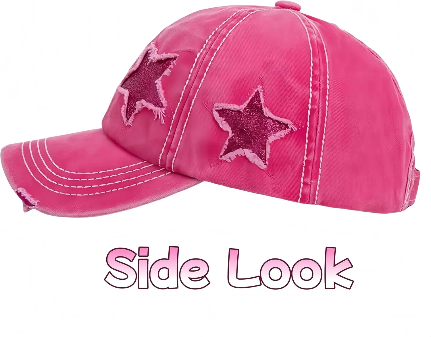 ProMindFun Womens Pony Hat High Ponytail Baseball Cap Girls Messy Bun Caps Camouflage Trucker Bad Hair Day Adjustable Dad Hat