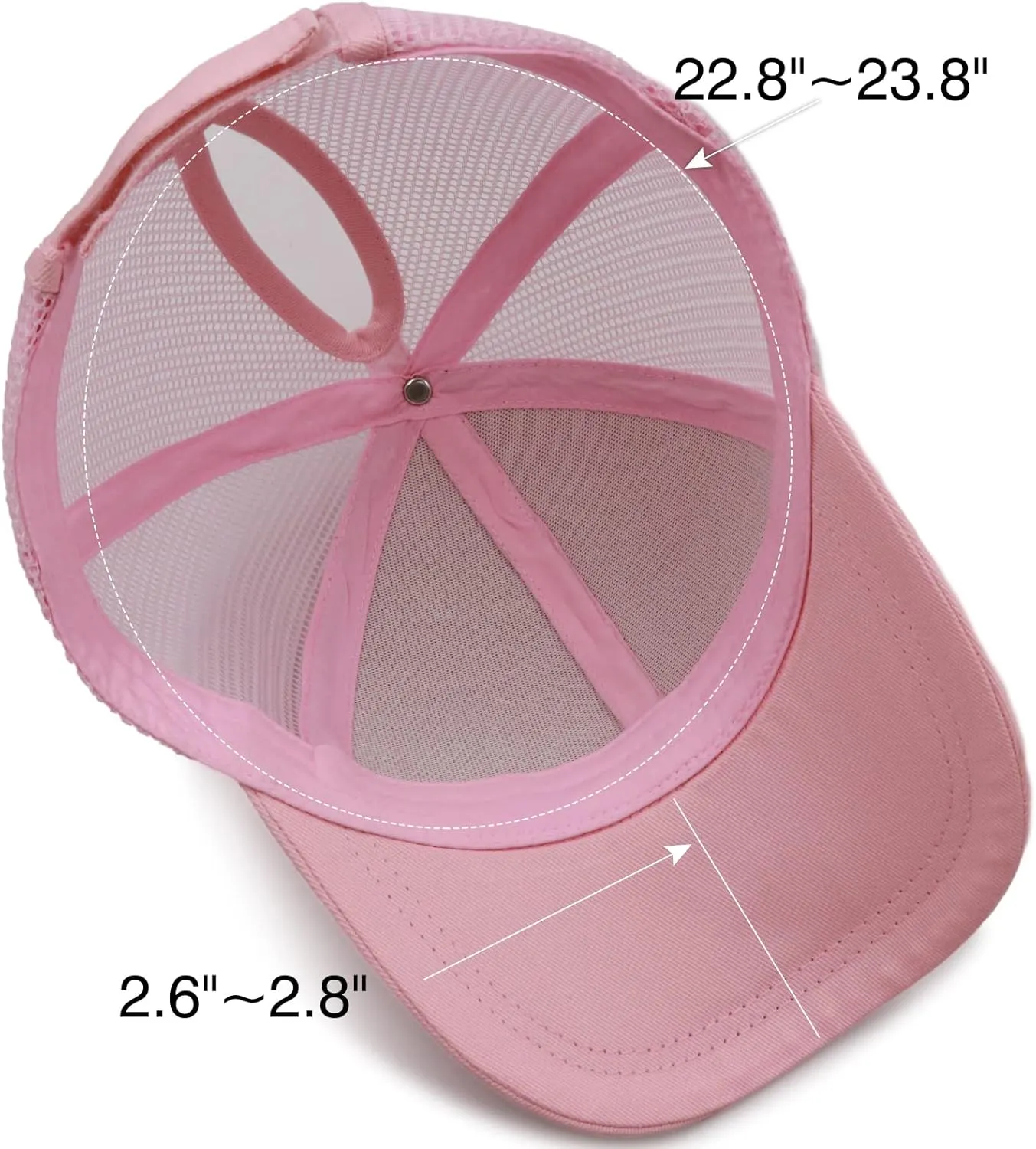 ProMindFun Womens Pony Hat High Ponytail Baseball Cap Girls Messy Bun Caps Camouflage Trucker Bad Hair Day Adjustable Dad Hat