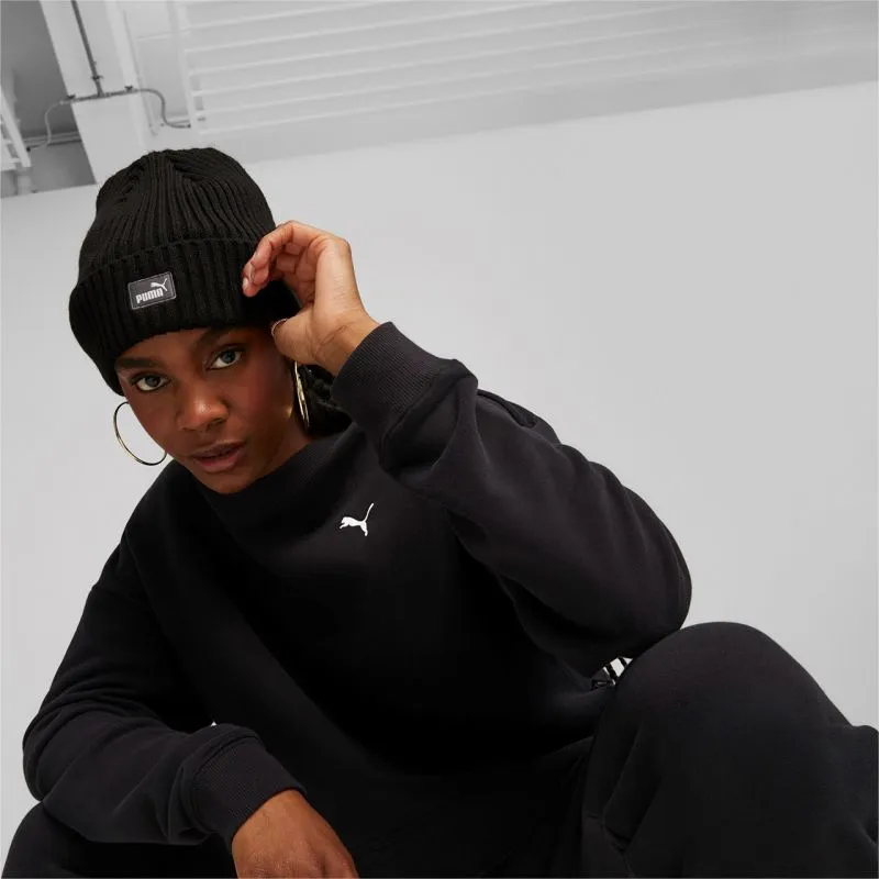 Puma Eco-Friendly Classic Black Beanie for Women - Stylish Thermal Comfort