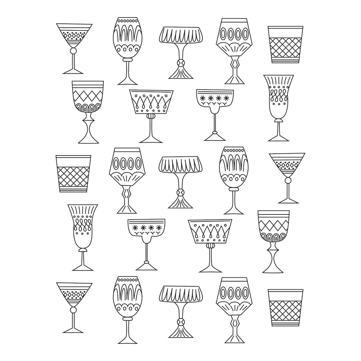 SPELLBINDERS: Classy Glasses | Press   Hot Foil Plate & Stencil Bundle