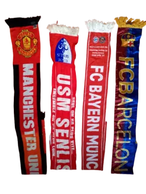 Sports Scarves 53 Pieces