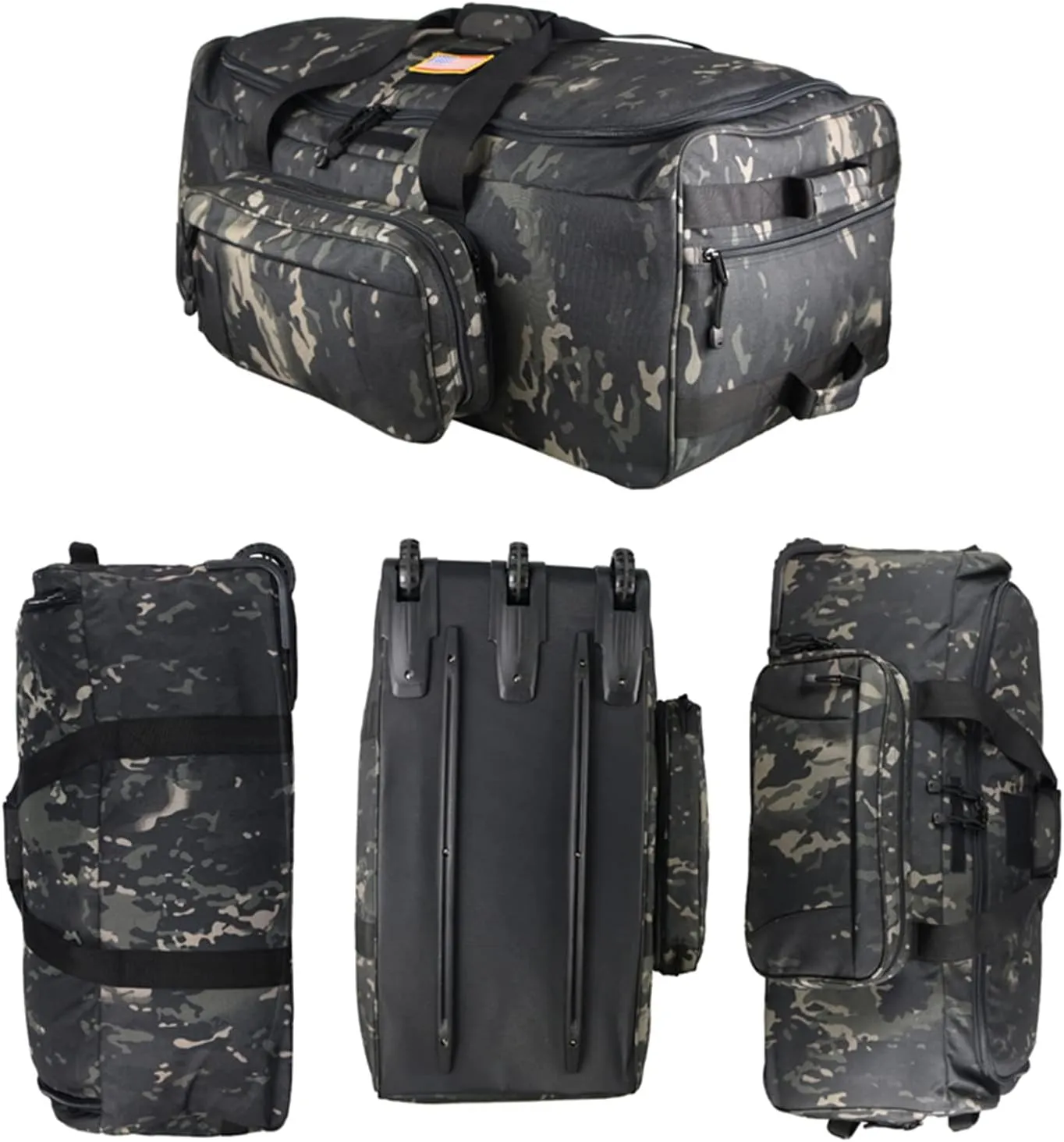 Travel Duffle Bag With Wheels Extra Large Rolling Duffel Bags for Tactical Military Deployment Camping