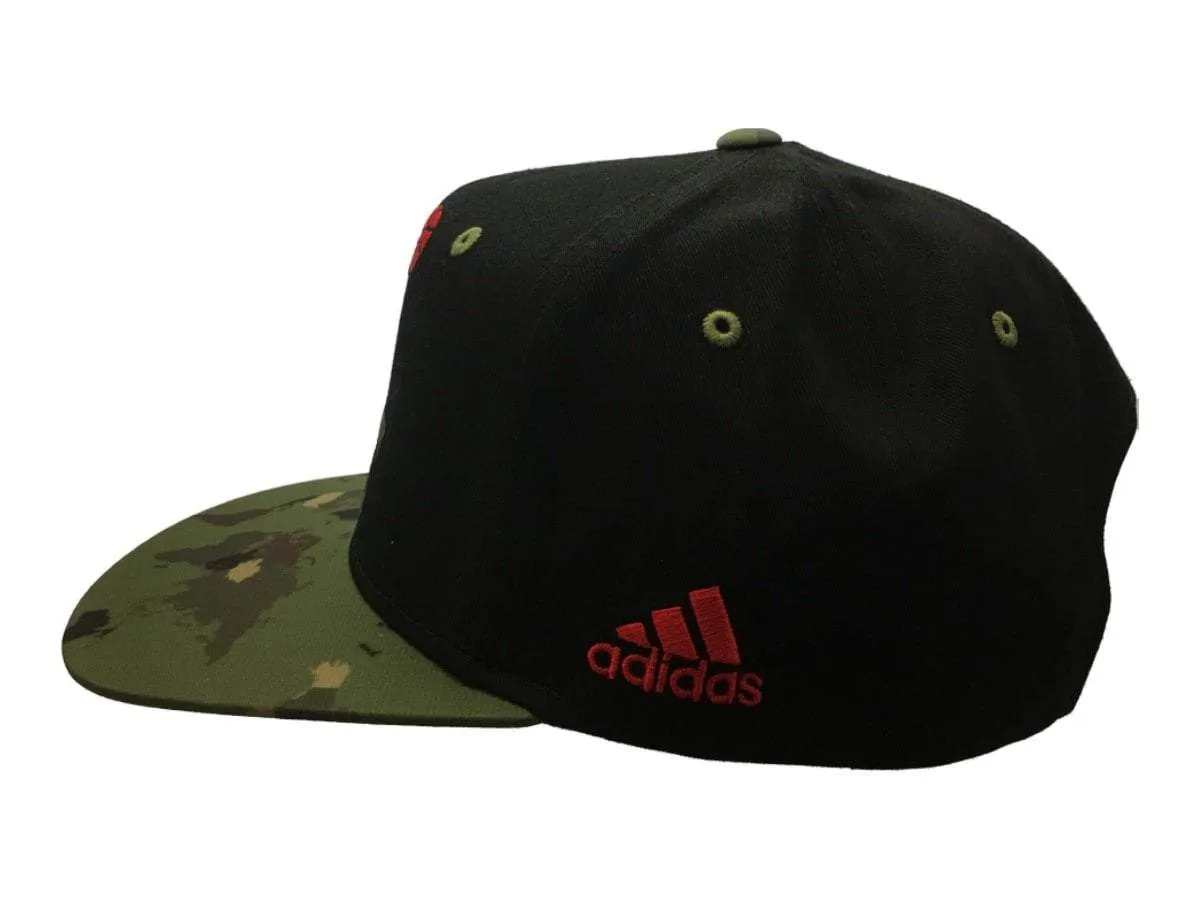 Washington Wizards Adidas Black Camo Adj Structured Snapback Flat Bill Hat Cap