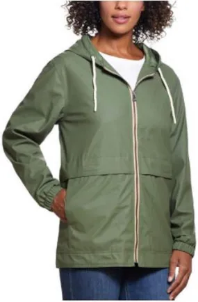 Weatherproof Vintage Ladies' Rain Slicker (Green, s)