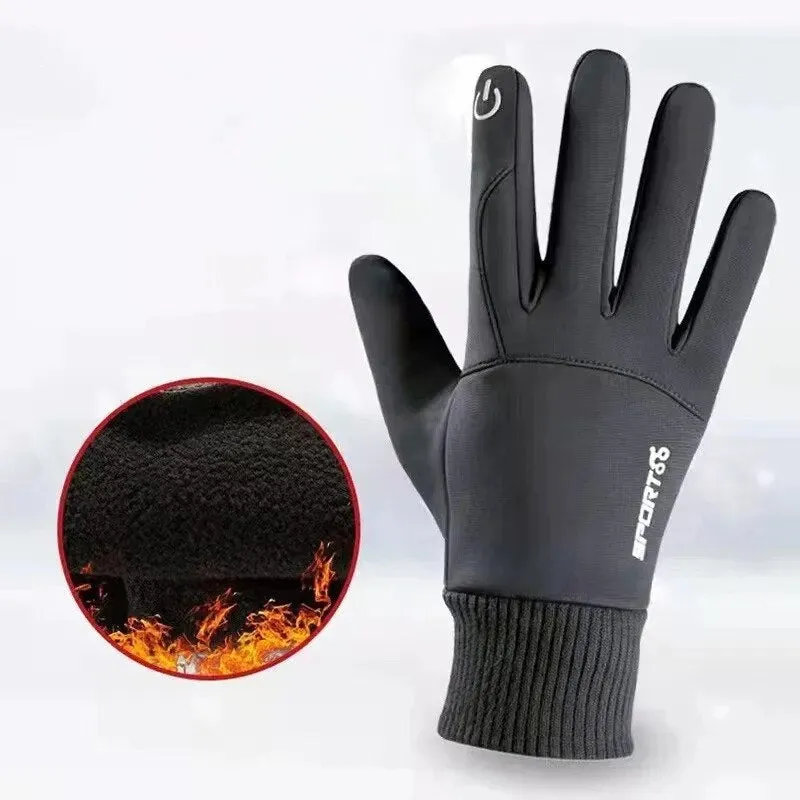Winter Gloves for Men Women Touchscreen Anti-Slip Thermal Warm Windproof Glove for Running Cycling Motorcycle Hiking Ski Driving