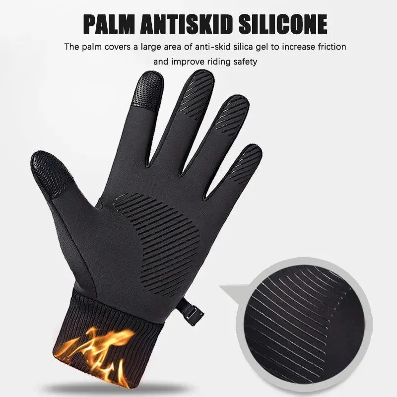 Winter Gloves for Men Women Touchscreen Anti-Slip Thermal Warm Windproof Glove for Running Cycling Motorcycle Hiking Ski Driving