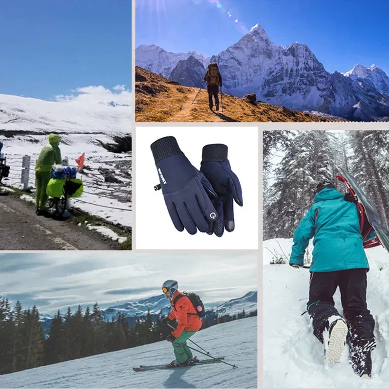 Winter Gloves for Men Women Touchscreen Anti-Slip Thermal Warm Windproof Glove for Running Cycling Motorcycle Hiking Ski Driving
