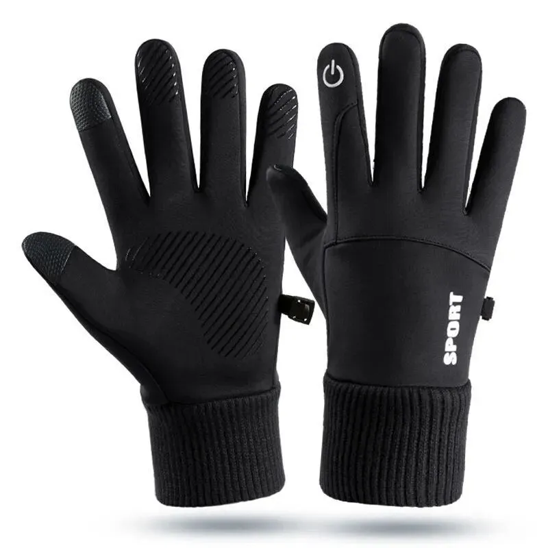 Winter Gloves for Men Women Touchscreen Anti-Slip Thermal Warm Windproof Glove for Running Cycling Motorcycle Hiking Ski Driving