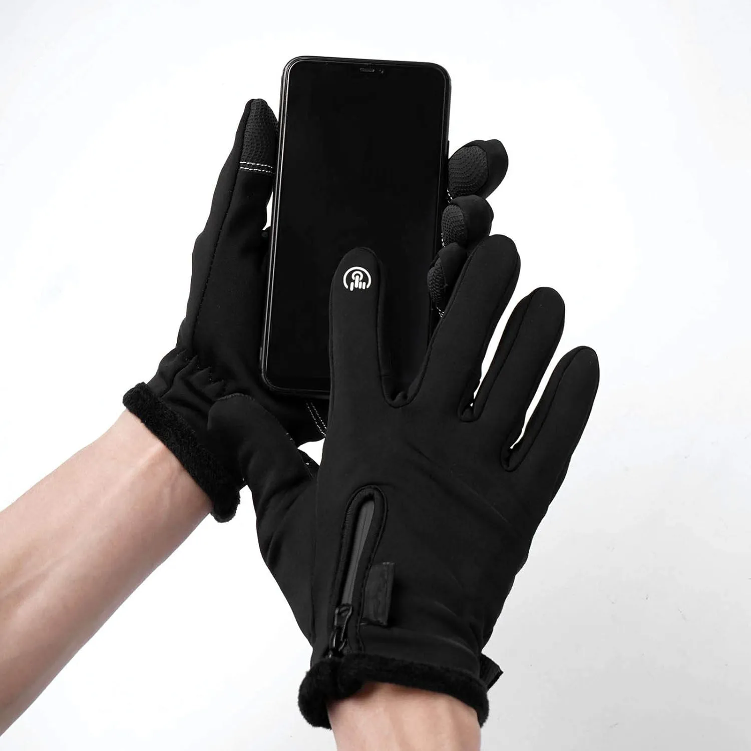 Winter Gloves Touch Screen Fingers Warm Gloves Insulated Anti-Slip Windproof Waterproof Cycling Riding Work for Men